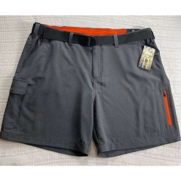 FLATWOOD THREADS Men's XXLARGE (44/46) Cargo Shorts. - GRAY - Picture 2 of 10